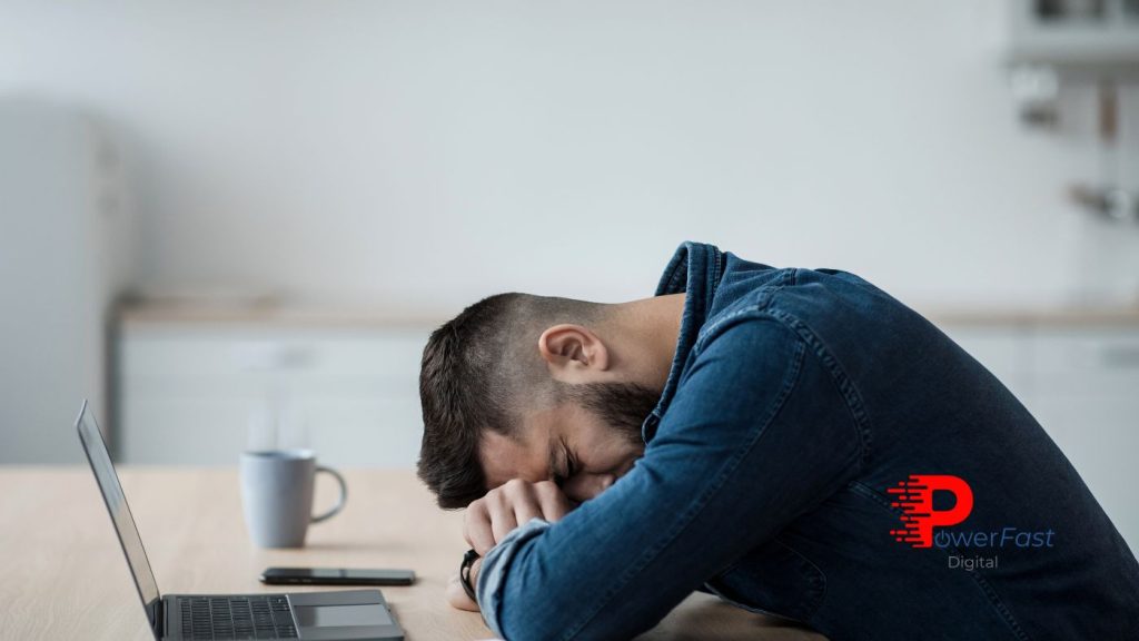 Business owner frustrated by website mistakes costing you customers and lost sales opportunities